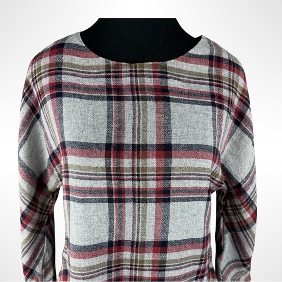 Zara Women's Grey and Red Blouse - Picture 3 of 5